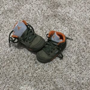 Jordan Green and Orange Tactical Sneakers
